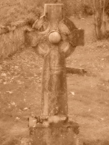 Celtic Cross stone at Roslyn