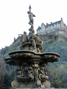 The fountain and the castle