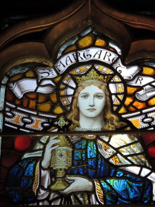 The second name I've chosen for myself, Margaret. This is a stained glass in St Giles Cathedral on the Royal Mile, Edinburgh