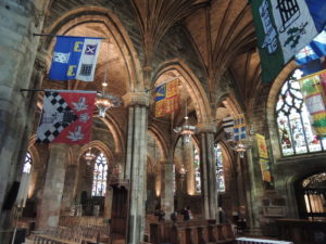 Flags from the various Knights 