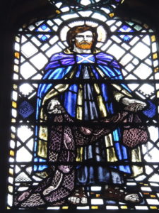 The Saltire in the stained glass. That might have been St. Andrew