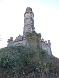 Nelson's Monument - it's shaped like an upright telescope