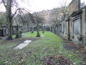 The cemetery at St. Cuthberts. Time to do the necessary. 