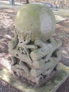 Caroline Barnes' grave