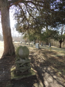 Caroline Barnes' grave